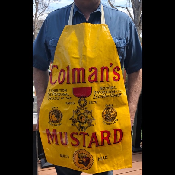 NWT Barbecue Grill Set and Vintage Oilcloth Apron - Picture 2 of 5